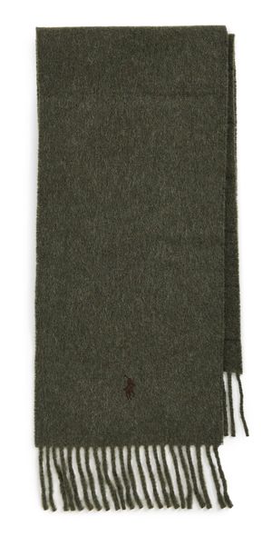 Polo Ralph Lauren Reversible Windowpane Scarf Dk Loden/Dk Brown One Size