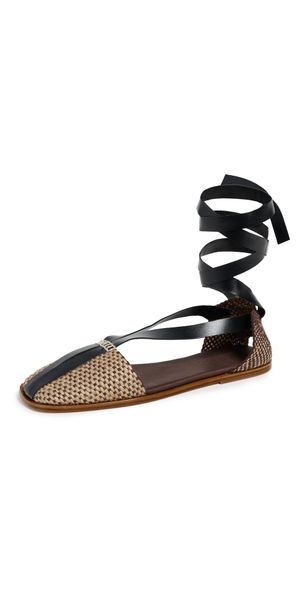 Hereu Algoda Sandals Dark Brown/Black 41