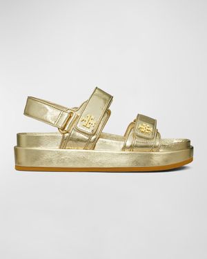 Kira Metallic Dual-Band Sport Sandals