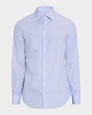 Men's Majesty Cotton Vertical Stripe Dress Shirt