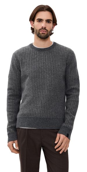 rag & bone Chevron Wool Knit Crew Grymt M
