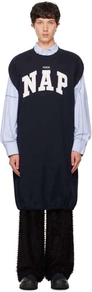 doublet Navy 'Power Nap' T-Shirt