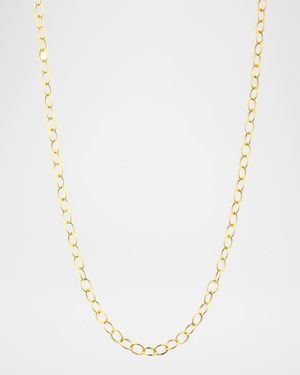 18k Yellow Gold Medium Link Chain Necklace, 30"L