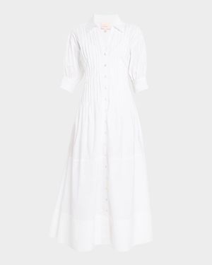 Monty Puff-Sleeve Maxi Dress