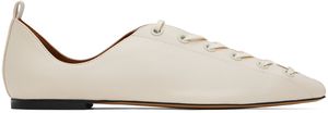 Stella McCartney Off-White Terra Laced Alter Mat Ballerina Flats