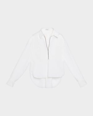 Monili Poplin Collared Shirt