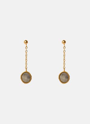 Aec Paris - Boucles d'oreilles pendantes hebe - Taille Unique - Gris