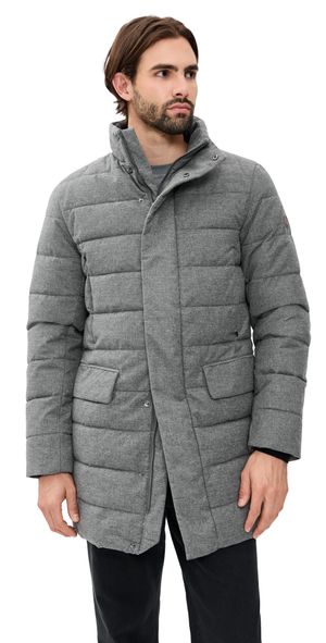 Save The Duck Gordon Wool Coat Mid Grey Melange S