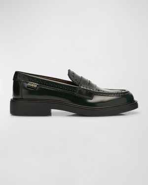 Gomma Leather Penny Loafers