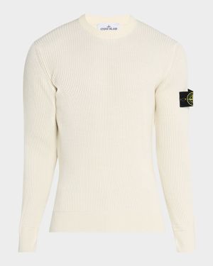 Men's Virgin Wool Rib Knit Sweater