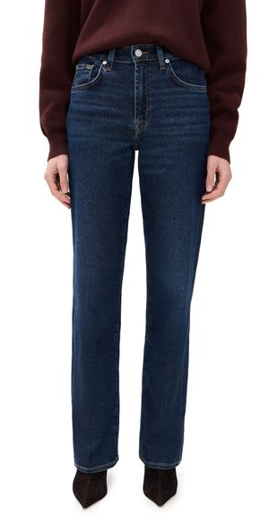 7 For All Mankind Stovepipe Straight Jeans Bluecrest 27