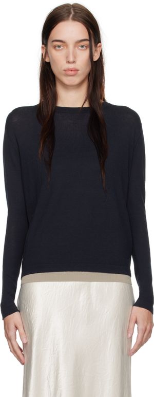 MM by Max Mara Pull Coimbra bleu marine