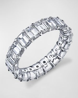 x Christina Adamo Large Eternity Band with Emerald Cut Diamonds, 4.00ct