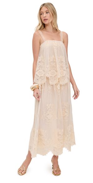 Zimmermann Hypnotic Lace Dress Cream 0P