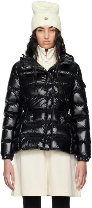 Moncler Black Barante Short Down Jacket
