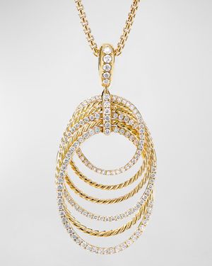 Origami 18K Pendant Necklace with Diamonds