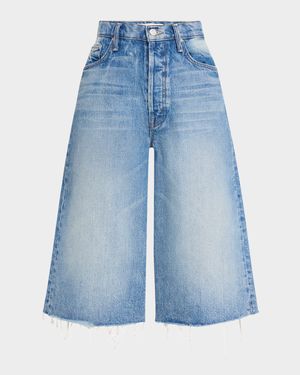 The Whole Lot Fray Denim Culottes