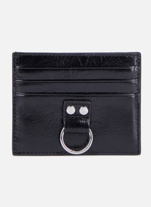 The Kooples - Porte cartes amélia en cuir - Taille Unique - Noir