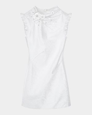 Floral Slim-Fit Mini Dress