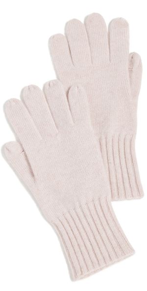Carolina Amato Hold It Cashmere Gloves Black One Size