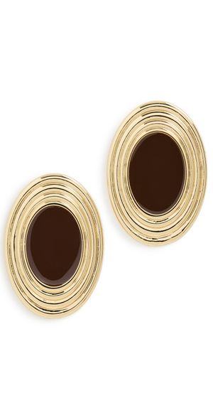 Heaven Mayhem Rowan Earrings Gold/Brown One Size