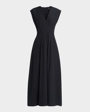 Ines Sleeveless Poplin Dress
