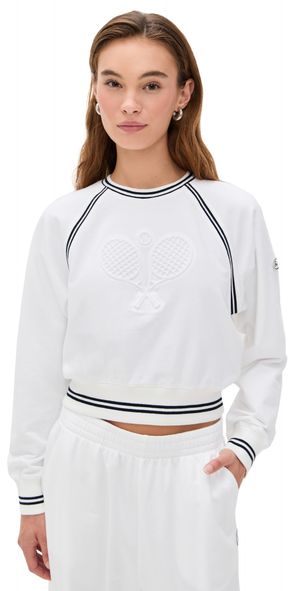 FRAME The Tennis Sweatshirt White S