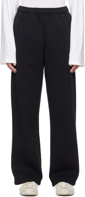 Acne Studios Pantalon de survêtement noir à écusson