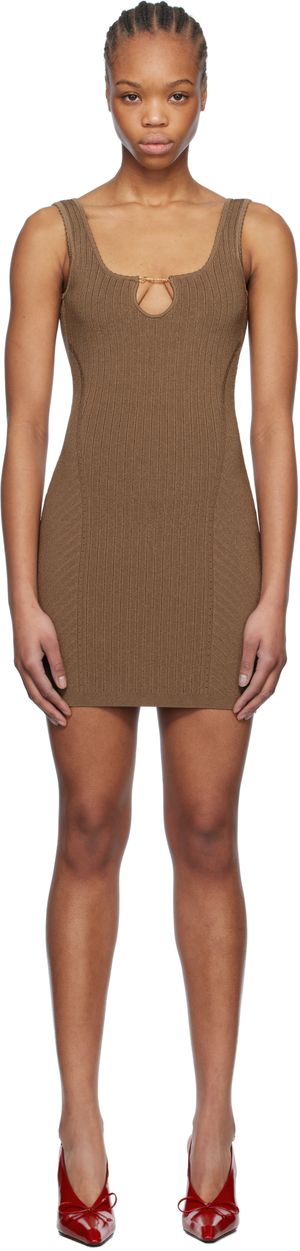 JACQUEMUS Brown 'The Sierra' Minidress