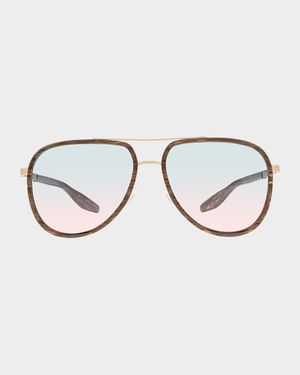 Cani Titanium Aviator Sunglasses