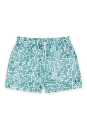 Apnee - Short de bain imprimé ceinture élastique - Taille 2XL - Vert