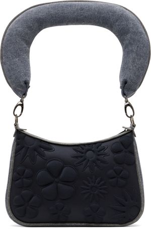 Paula Canovas Del Vas Gray Carmen Denim Bag
