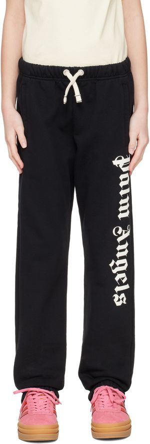 Palm Angels Kids Black Classic Overlogo Sweatpants
