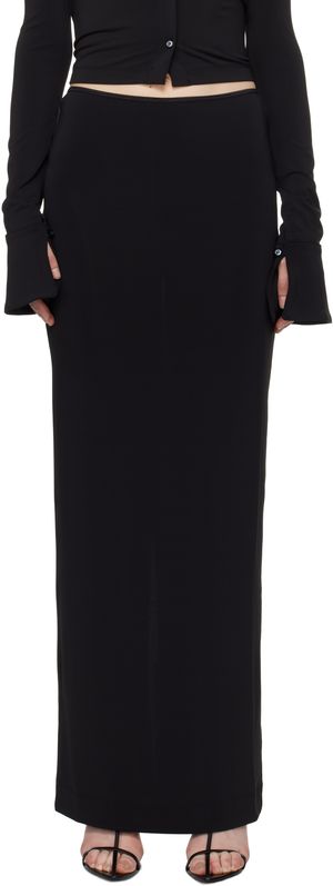 ÉTERNE Black Emma Maxi Skirt