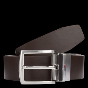 Tommy Hilfiger - Ceinture en cuir réversible - Taille 105 - Noir