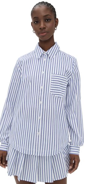 The Upside Lyon Poem Collared Shirt Stripe M
