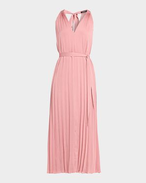 Susan Sleeveless Pleated Midi Dress