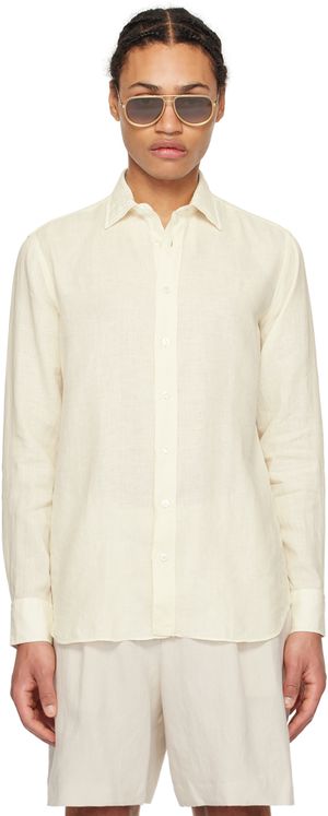 Lardini Off-White Button Shirt