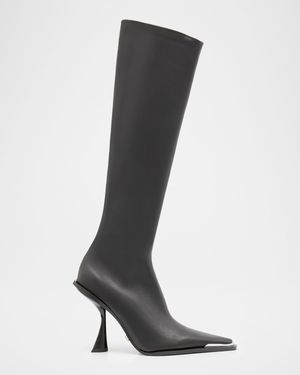 Dante Leather Knee-High Boots