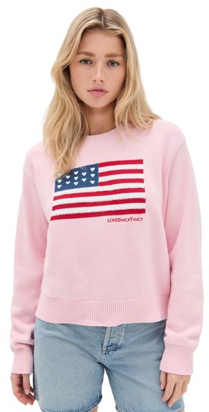 LoveShackFancy Ty Pullover Blushing Liberty L