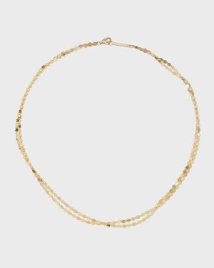 14K Gold Double Strand Petite Nude Choker