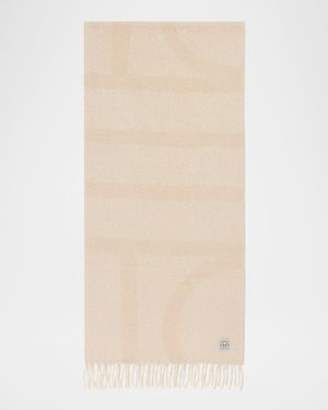 Monogram Alpaca-Blend Jacquard Scarf