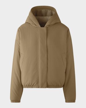 Alberni Reversible Fleece Bomber Jacket