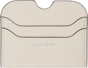 Acne Studios Off-White Leather Card Holder