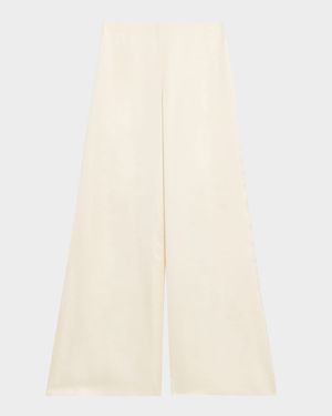 Daria Satin Wide-Leg Pants