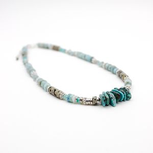 L'atelier Des Dames - Collier heishi et crunchs - joanne - Taille Unique - Argent