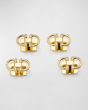 Men's Gold-Tone Horse Bit Shirt Studs
