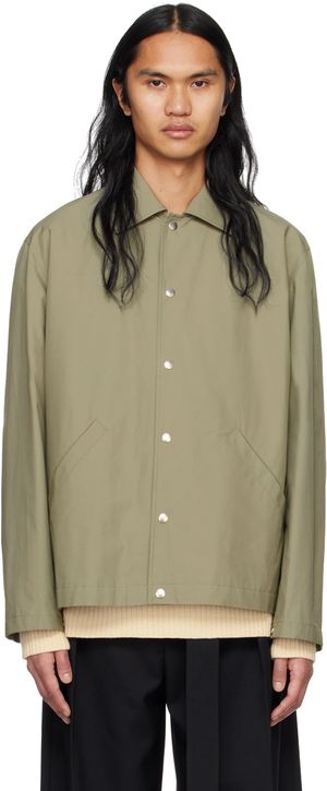 Jil Sander Khaki Printed Jacket