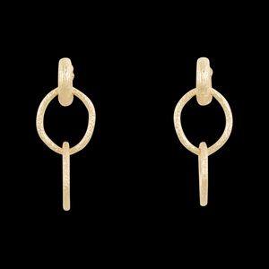 Sessun - Boucles d'oreilles percées en laiton recyclé - Taille Unique - Doré