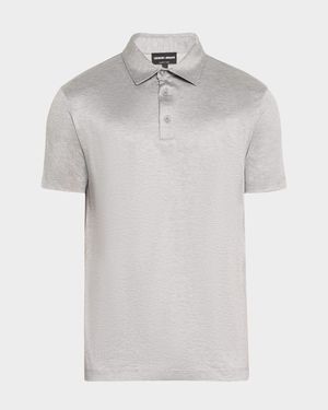 Men's Solid Jersey Polo Shirt